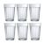 Vasos  de vidrio 6 pz 300ml