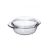 Cazuela de vidrio redonda grande con tapa  2.8 L