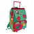 Mochila trolley extendible premium 40 cm roja / verde