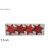 Estrellas de navidad, 4 piezas de 7,5 cm color rojo