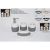  baÑo set ceramica 4pz 