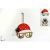 Decoración sombrero papá noel surtido
