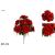 Ramo de 12 rosas plasticas