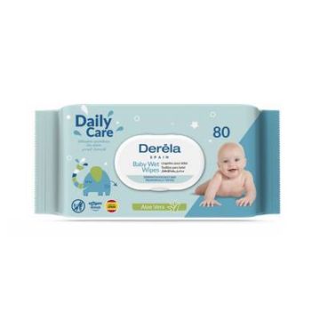 Toallitas Humedas Para Bebe Aloe Vera 80 Pz