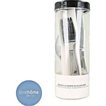 Cubiertos Plastico Y Metal 24 Pz