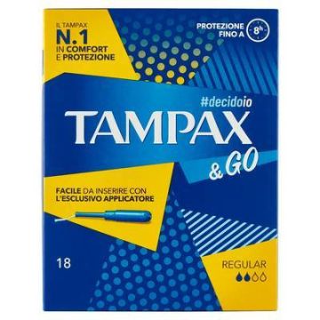 Tapon Sanitario Regular 18 Pz Tampax