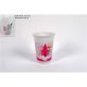 Vasos plasticos rosado 200ml 