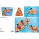 Flotador inflables de playa en forma de pizza
