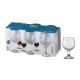 calices de vidrio 6 pz 220 ml 