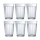 Vasos  de vidrio 6 pz 300ml