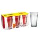  vasos  de vidrio 6pz 450ml