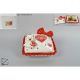 Cofre forma cojin en ceramica 17x16 cm